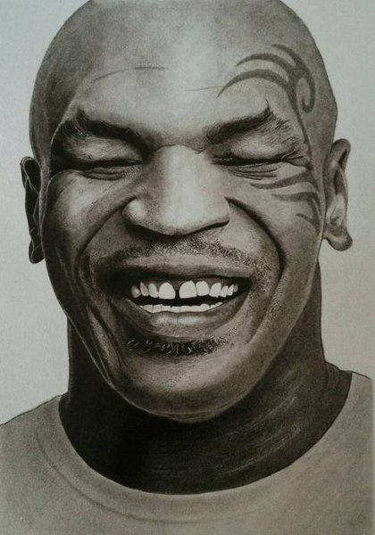 Нарисованный Майк Тайсон