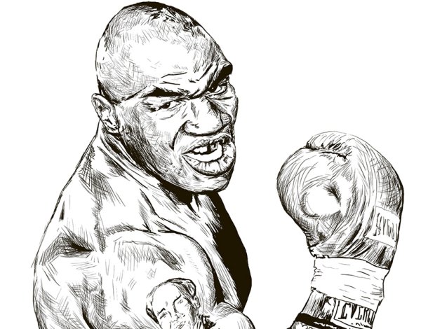 Майк Тайсон раскраска