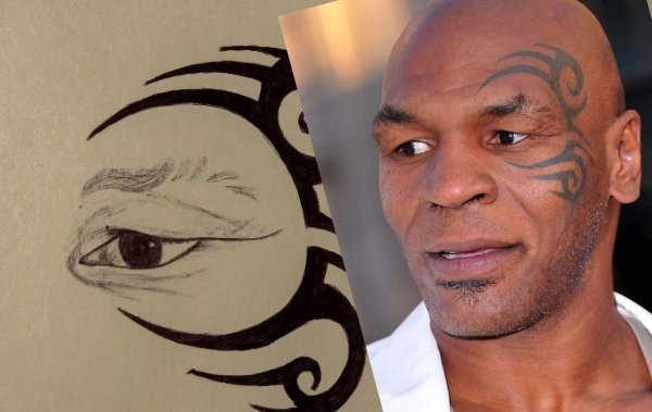 Известная личность Майк Тайсон портрет рисунок