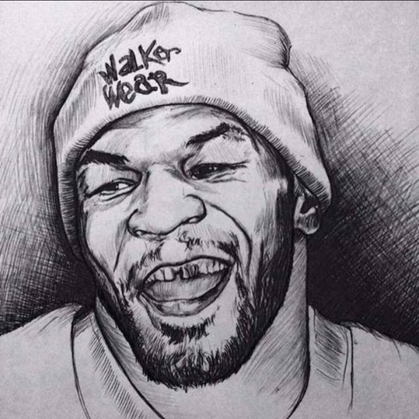 Нарисованный Майк Тайсон