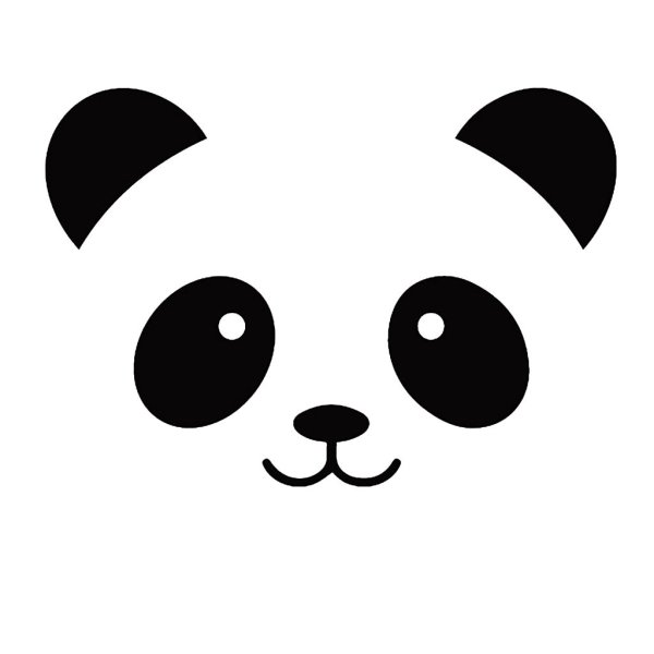 Панда мультяшная мордочка