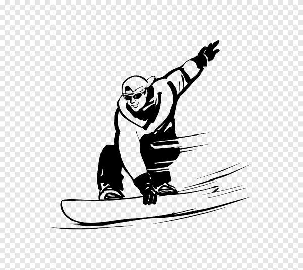 Векторное изображение сноубордиста