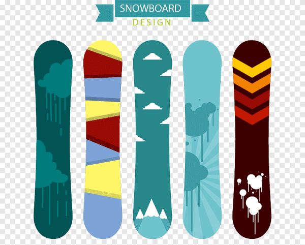 Сноуборд нарисованный
