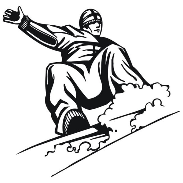 Наклейка сноубордист