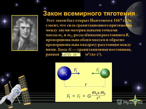 Закон тяготения Ньютона