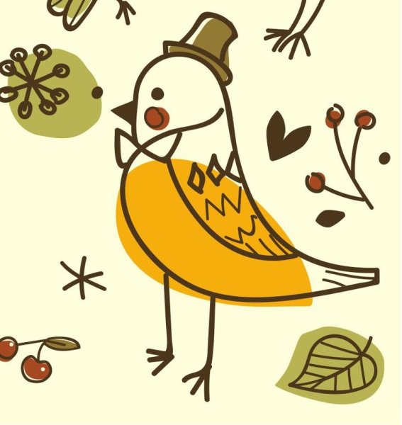 Рисунок Веселые чижи