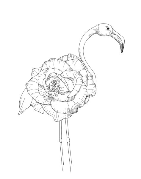 Нарисовать необычный цветок