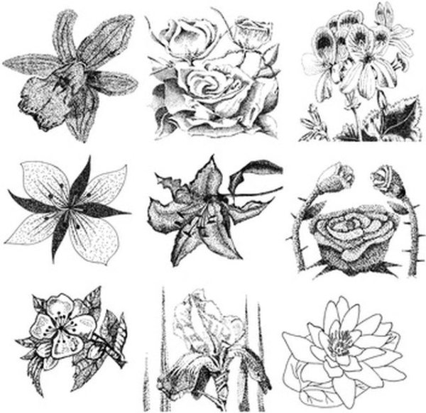 Нарисовать необычный цветок