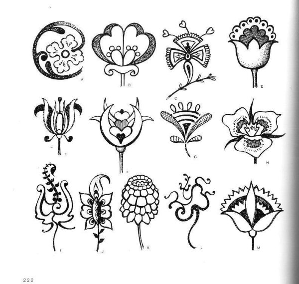 Стилизованные растительные формы