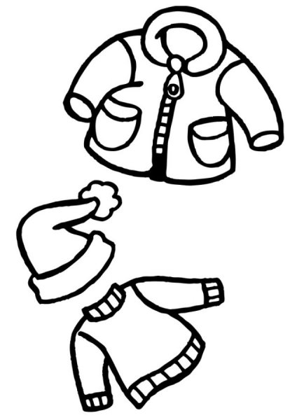 Раскраска одежда