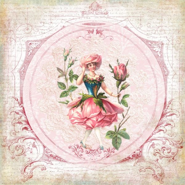 Иллюстрации в стиле шебби Шик