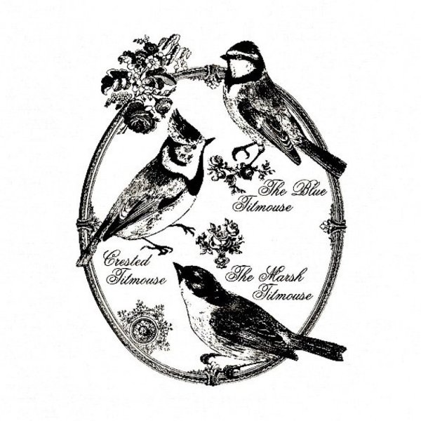 Распечатки для декупажа черно-белые