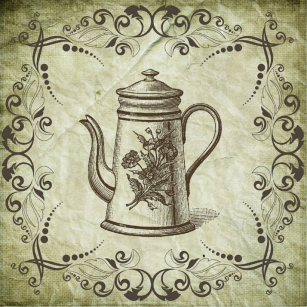 Винтажные картины для кухни черно белые