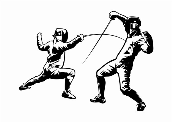 Эмблема фехтования