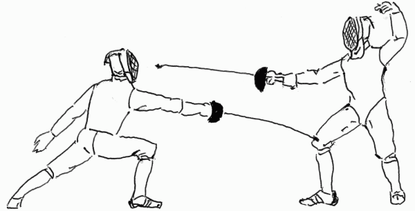 Фехтование рисунок