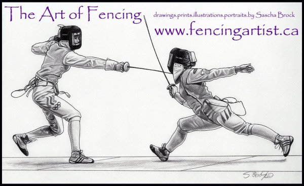 Фехтовальщик карандашом