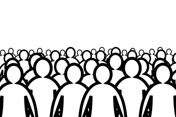 Силуэт толпы