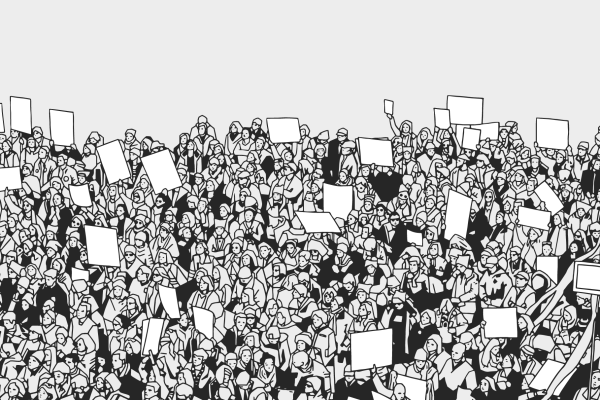 Нарисованная толпа