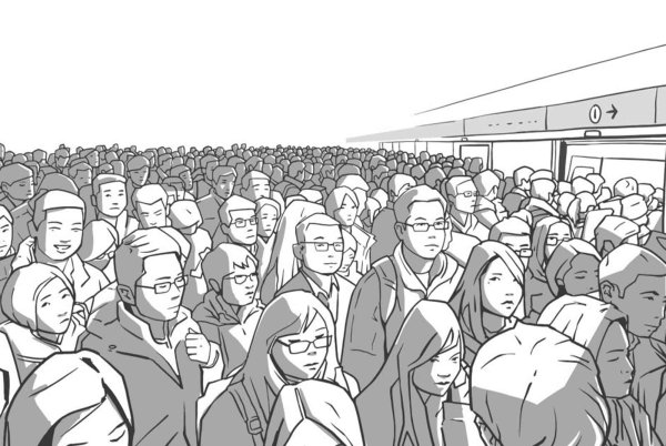 Толпа в перспективе