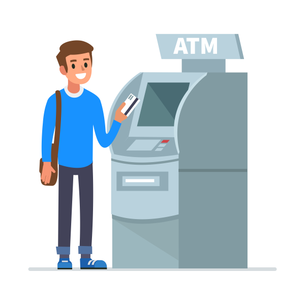 Банкомат иллюстрация