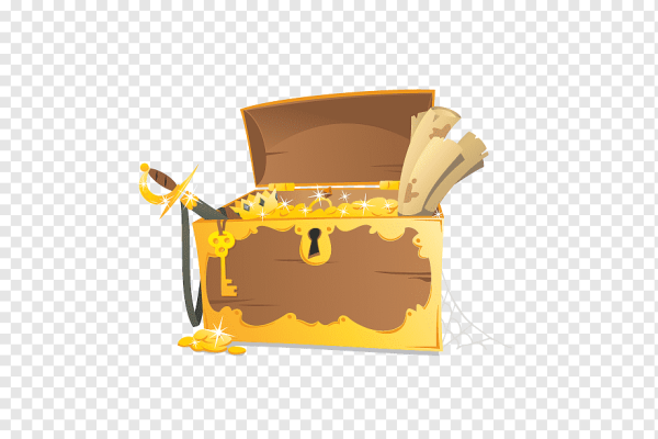 Сундук сокровищ и свиток