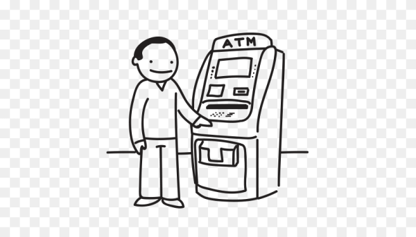 Банкомат иллюстрация