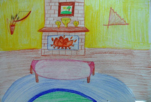 Рисунок п.и Чайковский у камелька