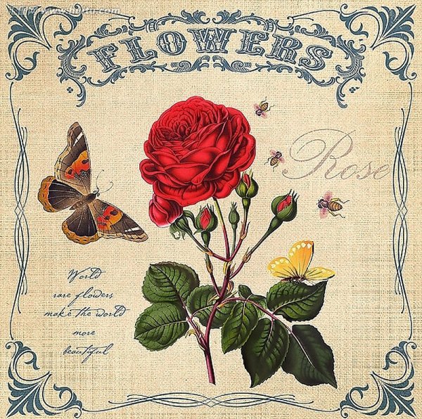 Принты для декупажа Винтаж