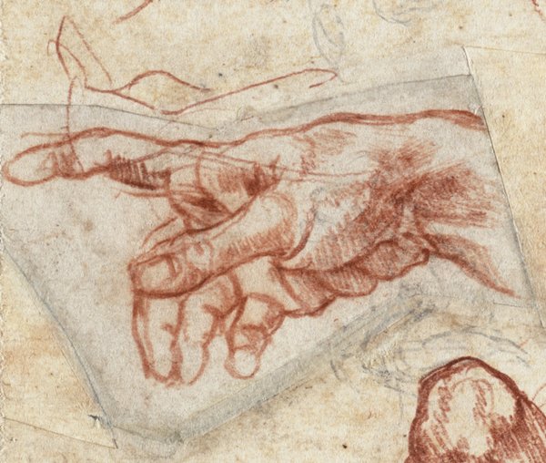 Рисунки Микеланджело сангина