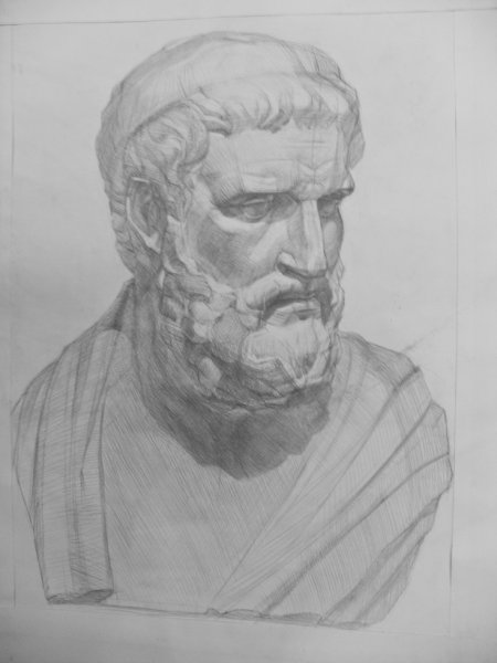 Софокл голова гипс