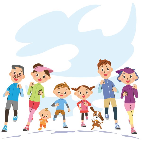 Фон семейный спорт