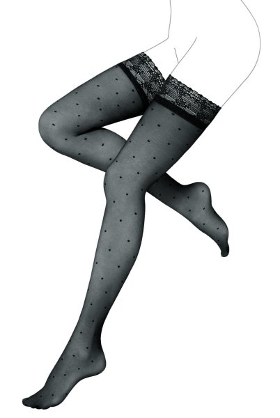 Колготки с рисунком чулок