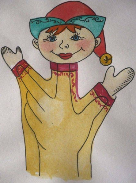 Театральная кукла рисунок