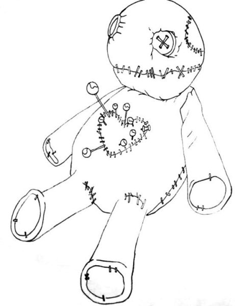 Набросок куклы игрушки