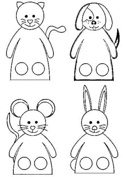 Пальчиковые куклы шаблоны для печати