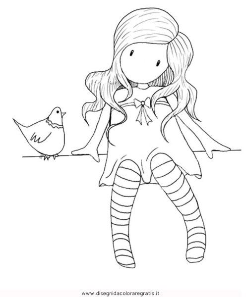 Santoro Gorjuss раскраска