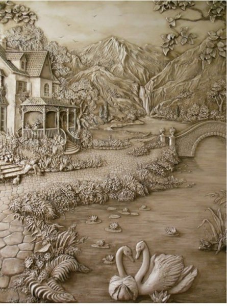 Эскизы для барельефа