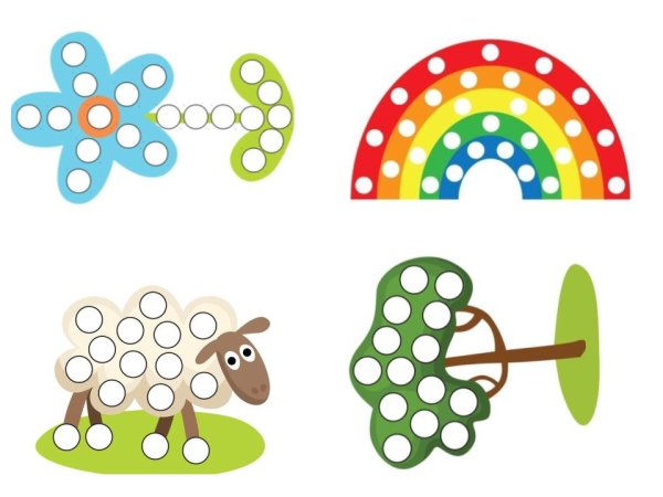 Раскраска пластилином