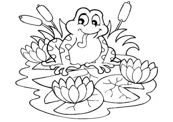 Золотая рыбка раскраска