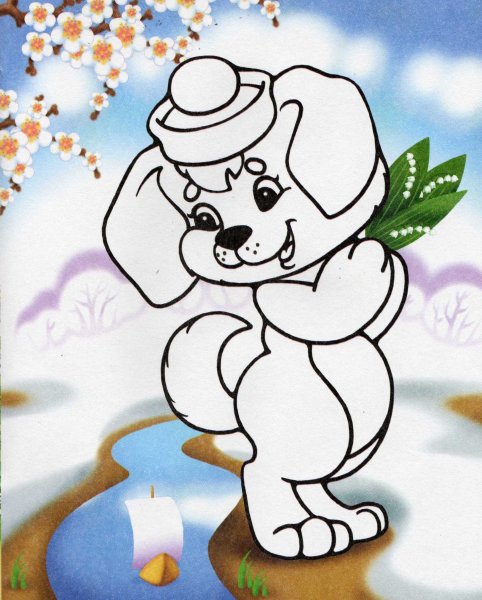 Цветок для пластилинографии