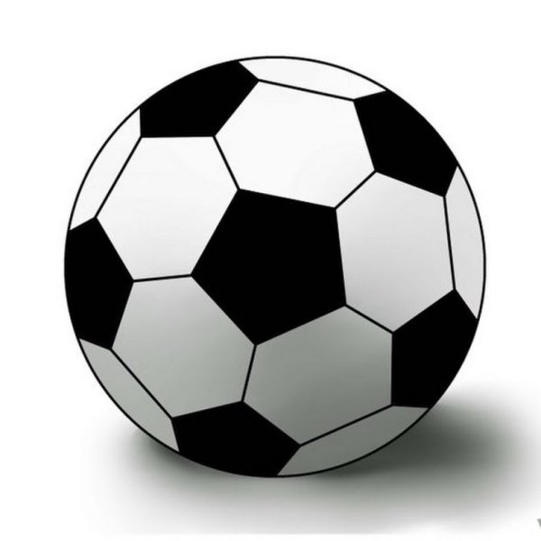 Нарисовать футбольный мяч