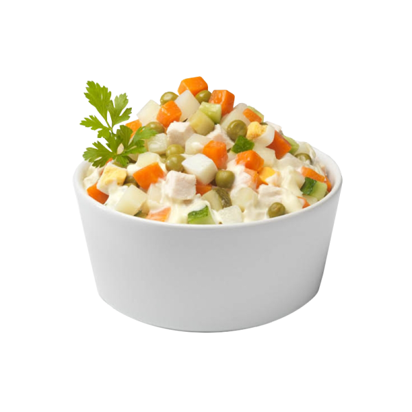 Салаты Оливье мультяшные