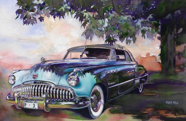 Живопись старинных автомобилей