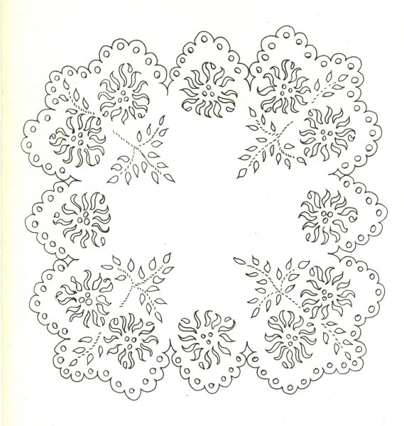 Нарисовать Бабушкин платок