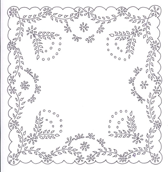 Раскраска для детей павловопосадский платок