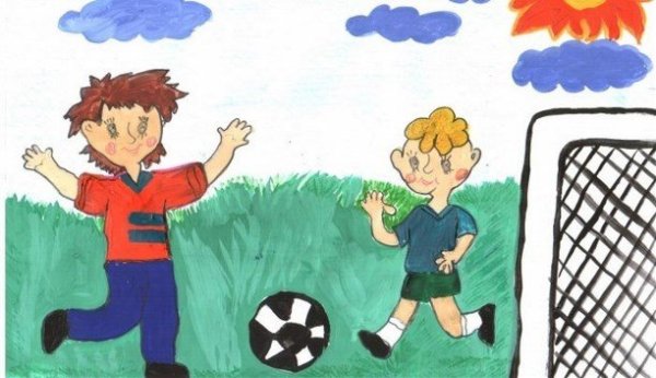 Рисунки на футбольную тематику