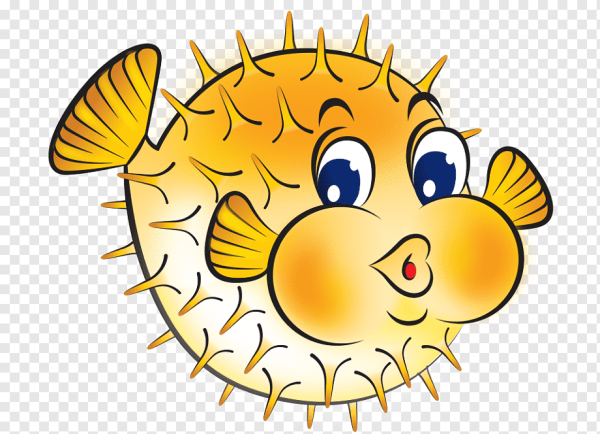 Рыба фугу мультяшная