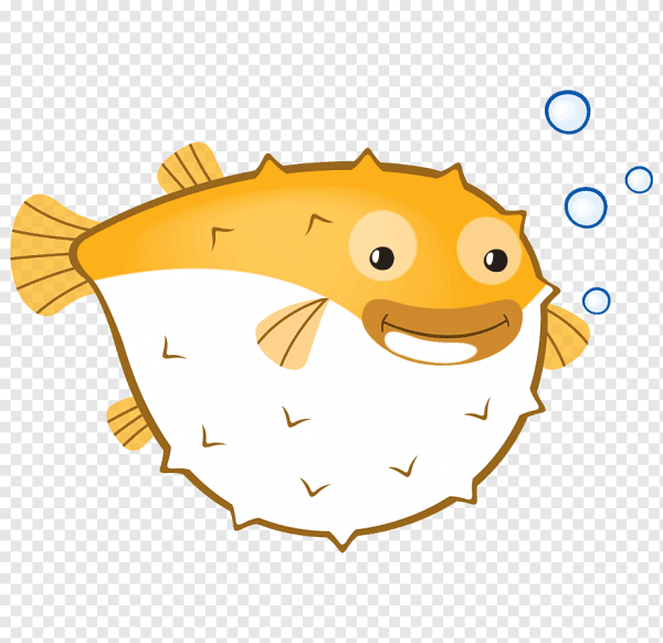 Рыба фугу мультяшная