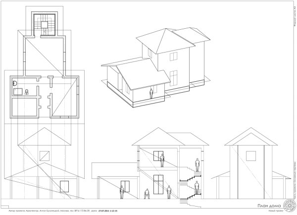Чертежи домов архитекторов