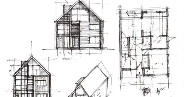 Архитектурные чертежи зданий